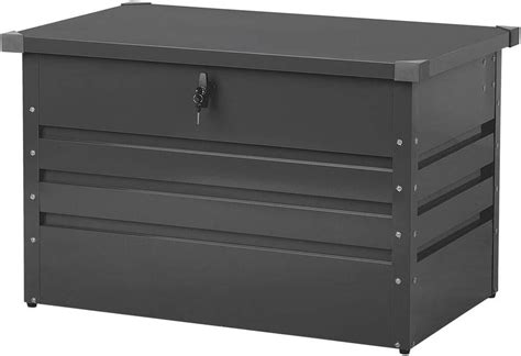 metal cushion box|outdoor metal storage bins.